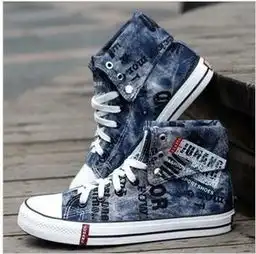 巨航139高帮情侣帆布鞋韩版潮鞋男鞋布鞋英伦休闲女鞋一件代发