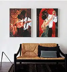 男女人物油画图片男女人物油画设计素材下载男女人物油画效果图我图网