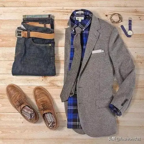 牛仔裤西装,这样穿,绝对是型男的标杆