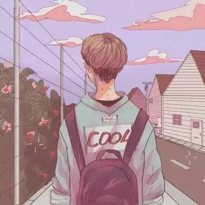 ins手绘动漫男头