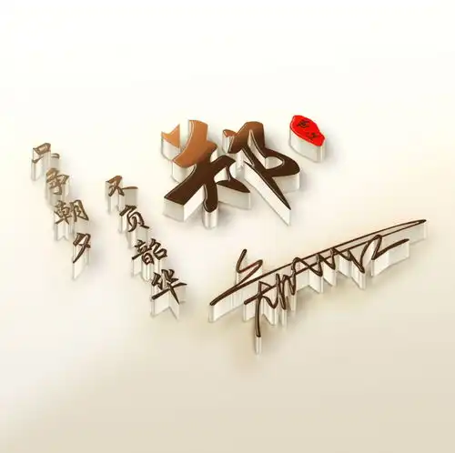 用你的名字做微信头像,二十款3d版商务签名头像,你留名我设计