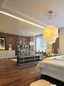 四房欧式风格公寓富裕型卧室床图片效果图