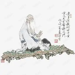 范增国画老子演经图素材图片免费下载高清png千库网图片编号9469279