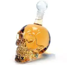 350mlcrystalskullheadvodkawhiskeybottledrinkinghomebardecanterebay