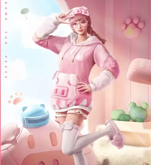 和平精英新赛季少女组合上线,猛男粉色套萌翻众人