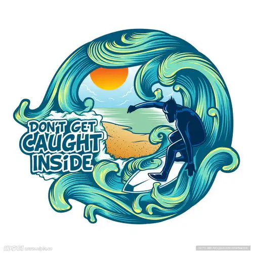 冲浪徽标矢量设计图