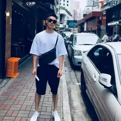 帅气背包男生头像侧身背影背包头像