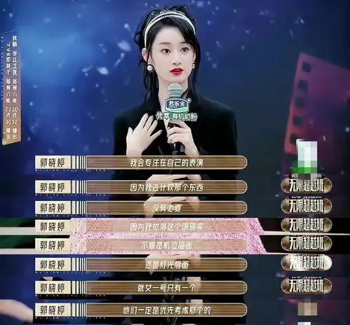 郭晓婷高情商回应出道多年仍是女配专注于自己表演的人间清醒