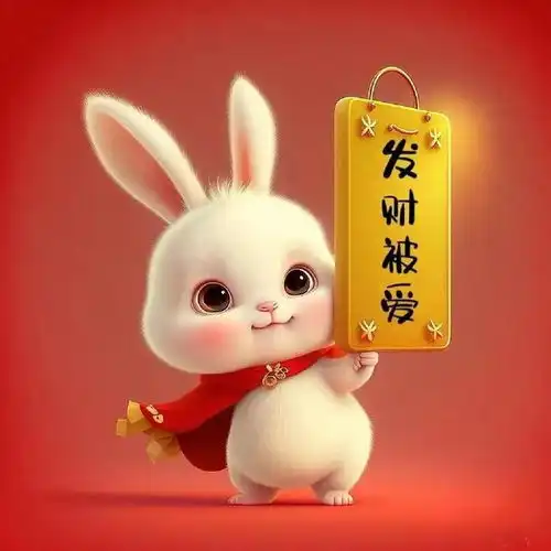 2023新年版小兔子可爱头像送给你