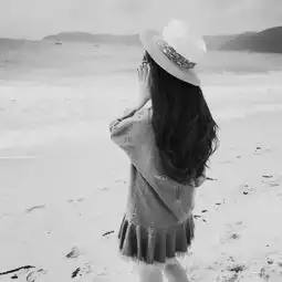 黑白配女生头像文艺范背影堆糖,美好生活研究所