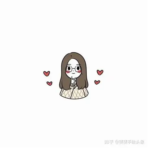 手绘卡通手绘头像女生可爱萌手绘卡通人物图片超呆萌可爱图片