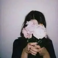 森系女生捧花头像捧花遮脸女生头像