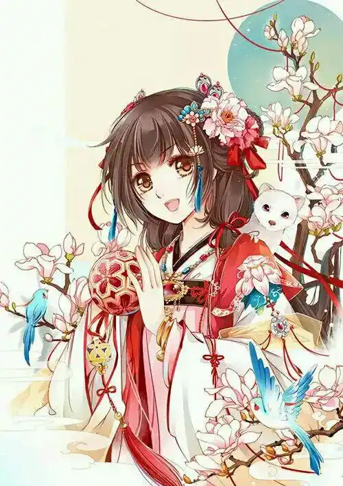 求一些画面明亮的二次元动漫头像,类似这种