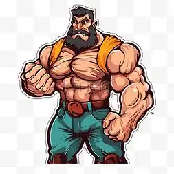 肌肉男卡通图片肌肉男卡通图片素材免费下载千库网