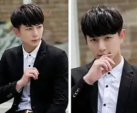 男生蓬松定位烫发型图片做男人就这有型