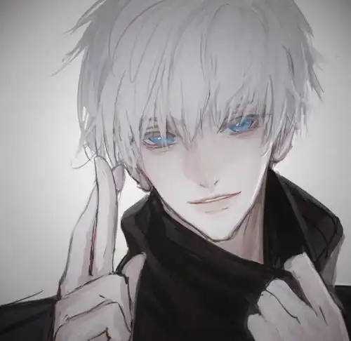 简单易简黑白男生头像