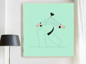 现代简约创意手绘简笔画绿色卡通小人儿童房抽象后现代客厅装饰画图片设计素材高清模板下载1.71mb其他大全
