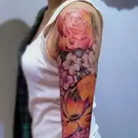 花臂女神头像最酷花臂女生头像