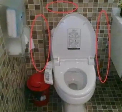 一半人把马桶两边空着,愚笨瞧上海女人怎么弄,天,太有才卫生间