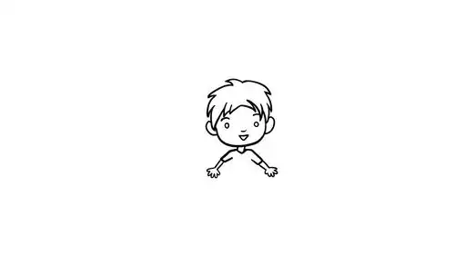 小男孩简笔画