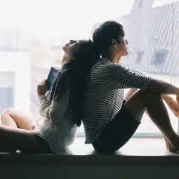 意境情侣头像一男一女一张精选一个人一场梦此心不二
