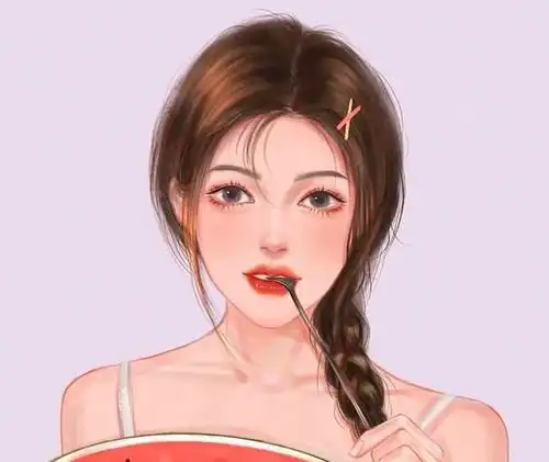 超级好看的手绘头像,男头女头情侣头像