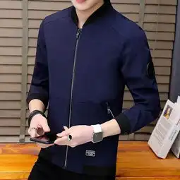 一件代发夹克男2018新款棒球服飞行员夹克商务休闲修身韩版春秋男外套薄款夹克