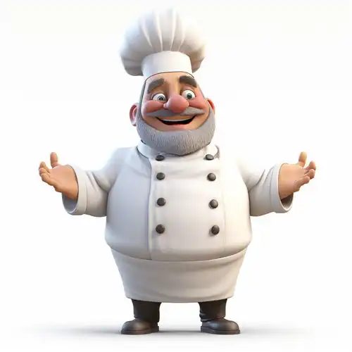 卡通3d立体厨师素材图片广告素材下载至来源处