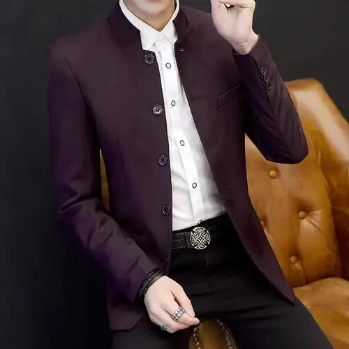 3565岁男人别老穿运动装,今年流行的中山装西装,帅气有型