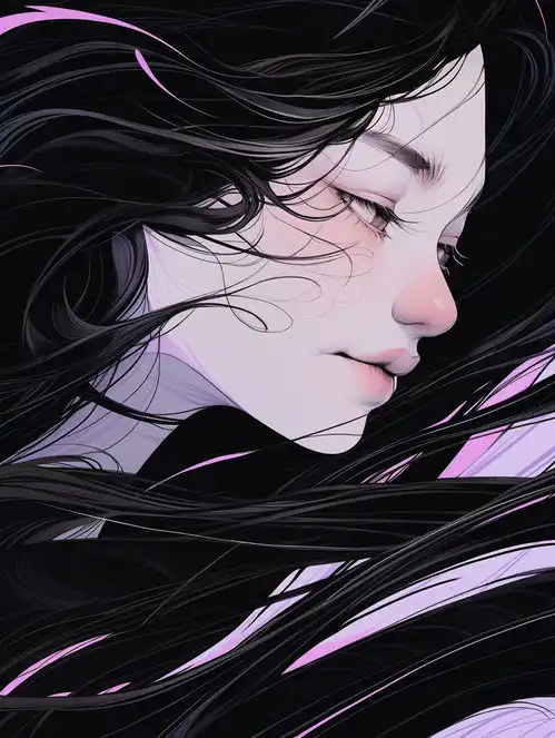 紫色风格头像人工智能midjourneymidjourney人物