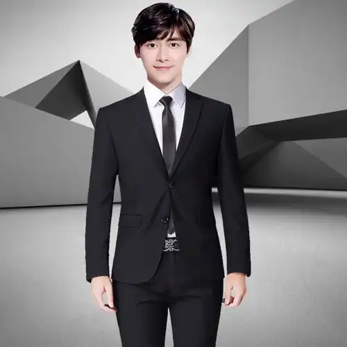 西服套装男士三件套韩版修身商务休闲西装外套职业装新郎结婚礼服