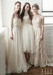 蕾丝婚纱的春天来了