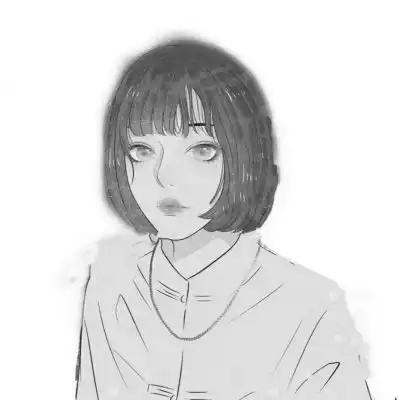 黑白动漫情侣头像冷酷图片简约黑白情侣头像一人一张