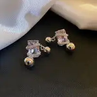 trendolla时尚耳饰trendollas925银针复古蓝色人像珍珠巴洛克宫廷风耳环女ins耳钉耳饰蓝色人像珍珠耳钉多少钱