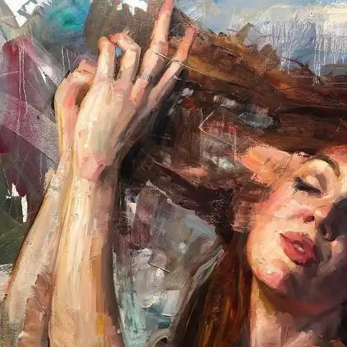 很狂野的油画人物,情感表现的很细腻︱艺术家matttalbert绘画