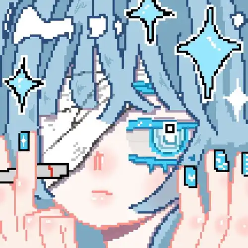 头像丨像素风动漫女头