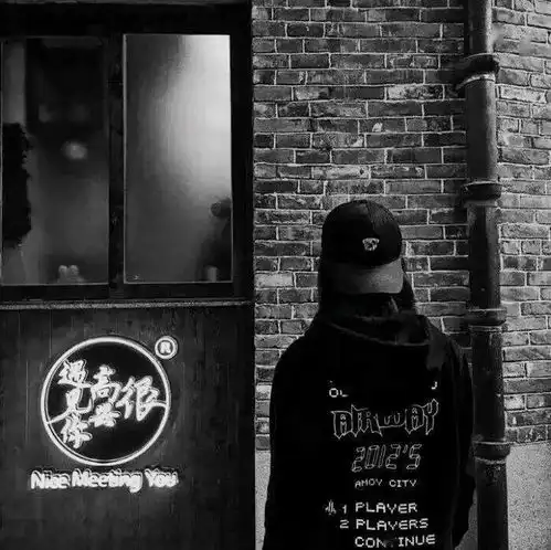 情头霸气黑色真人情侣头像