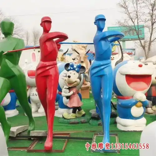 玻璃钢打高尔夫球人物雕塑曲靖玻璃钢雕塑高尔夫制作厂