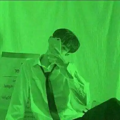 原谅色系头像男头高清绿色头像男生图片