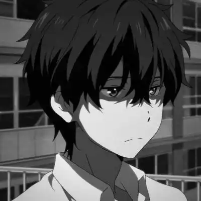 黑白丧男生漫画头像失眠曲征集