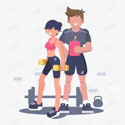 卡通png健身的男女素材图片免费下载高清psd千库网图片编号10915286