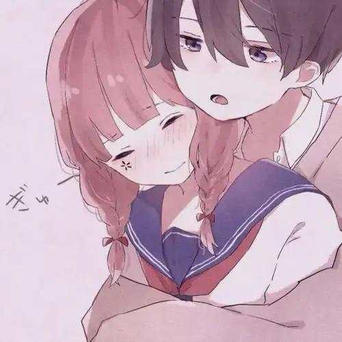 动漫情侣头像有你,比什么都好