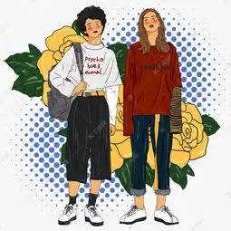 国潮现代时尚男生小插图素材图片免费下载高清psd千库网图片编号11455022