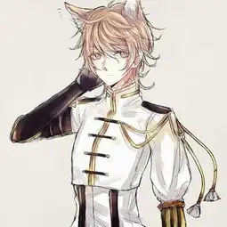 带有猫的黑白男生动漫图最好是黑白彩色也行