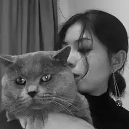 黑白女生清新头像