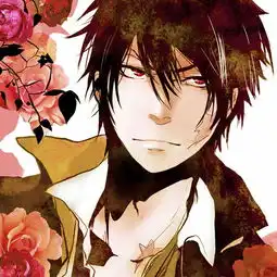 求几张黑发红眼骚年图片,谢谢