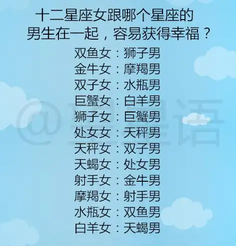 十二星座如何应对心机boygirl星座女跟哪个星座男在一起容易获得幸福