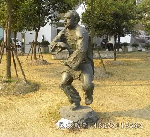 广场景观打太极雕塑房地产铜雕塑打太极厂家灵鑫雕塑