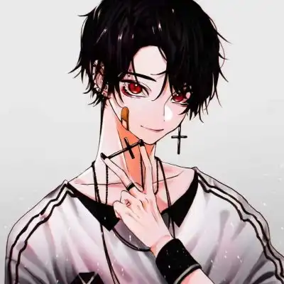 汐颜.手绘男头动漫病娇丧颓男生头像我要个性网