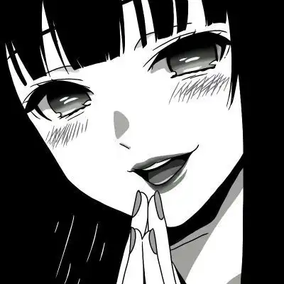 念七黑白动漫女生成熟魅力头像